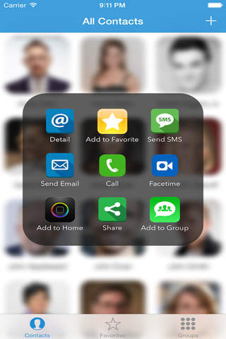ContactScreen - Create icon contacts, groups for Home Screen screenshot 2