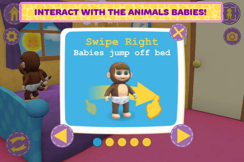Animal Babies Nursery - Jumping on the Bed screenshot 2