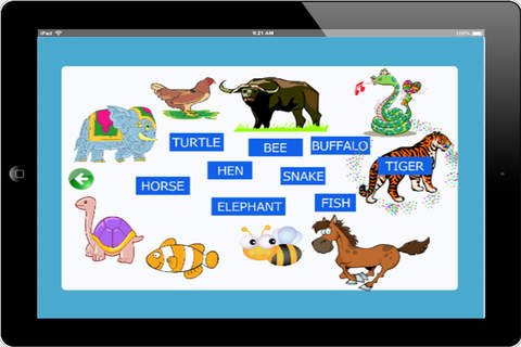 Easy English Animals Vocabulary Leaning screenshot 2