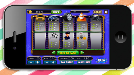 【免費遊戲App】Mega Racer Slot-APP點子