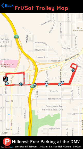 【免費交通運輸App】ParkHillcrest: Hillcrest Community Parking & Trolley Info-APP點子