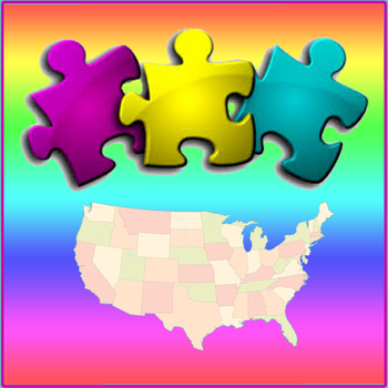 USA Map Puzzle - Map the States LOGO-APP點子