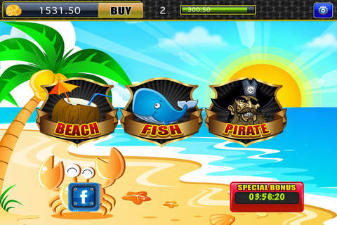 Boom Slots Gamehouse Beach Plus Fish and Pirate Kings Casino Game Free screenshot 2