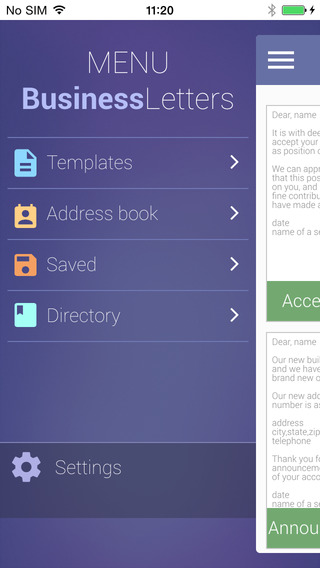 【免費商業App】Business Letters Template-APP點子