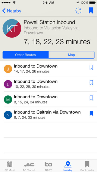 【免費交通運輸App】Routesy Pro Bay Area San Francisco Muni, BART, AC Transit-APP點子