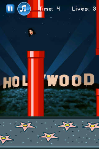 Drama Ride - Flappy Celebrity Flying In Starry Night Hollywood screenshot 3