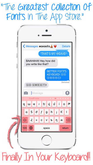 Better Fonts Free - Now With Cool Font Keyboards For iOS 8
