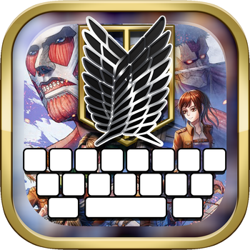 Manga & Anime Keyboard : Custom Color & Wallpaper Themes in Attack on Titan Style 工具 App LOGO-APP開箱王