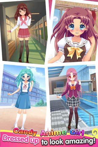Candy Anime Girl - Cute Dress Up screenshot 3