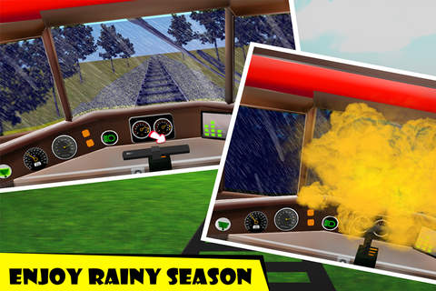 Train Driving Simulator Pro 2D - Realistic stream express transport with Rush Railway tunnel Track/Line & Crazy Metro Rail Road Driver Simulation screenshot 3