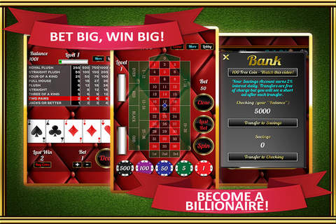 Adults Only Las Vegas Casino - Retro Style with Big Jackpots screenshot 3