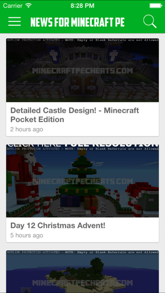 【免費新聞App】News for Minecraft PE-APP點子