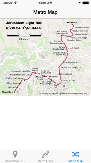 【免費旅遊App】Jerusalem LRT-APP點子