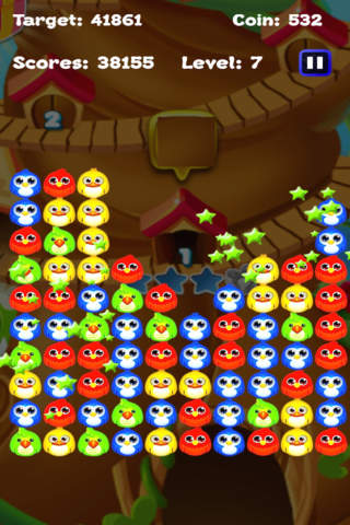 Splashy Cookie Slingshot Bird: A birds flow addictive puzzle games screenshot 4
