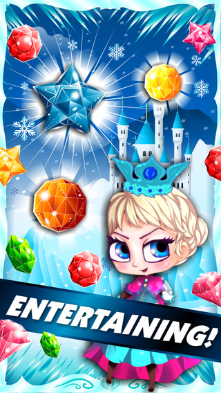 【免費遊戲App】``` Frozen Queen Match-3``` - fun candy puzzle game for jewel mania'cs free-APP點子