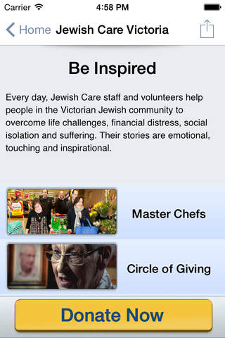 Jewish Care Victoria - support your community, donate and be inspired screenshot 3