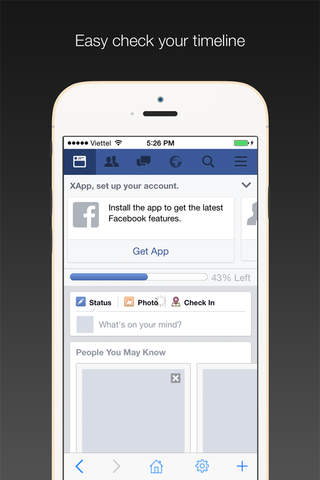 Safe web Pro for Facebook: secure and easy Facebook mobile app with passcode. screenshot 3