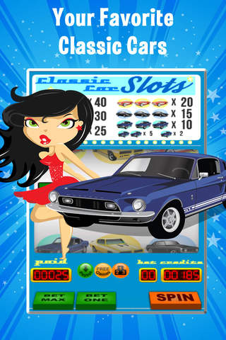 Big Win Classic Car Slots - A Free Casino Game! screenshot 3