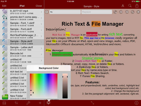 【免費工具App】Rich Text & File Manager-APP點子