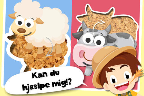 Toddler Tommy Farm Animals Cartoon Free - Barn and farm animal puzzles screenshot 2