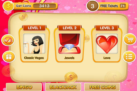 Slots Diamond Empires in Vegas Free Favorites Romance Casino Game 2015 screenshot 3