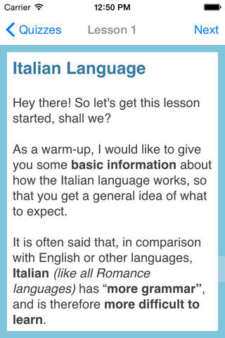 L-Lingo Learn Italian HD screenshot 2