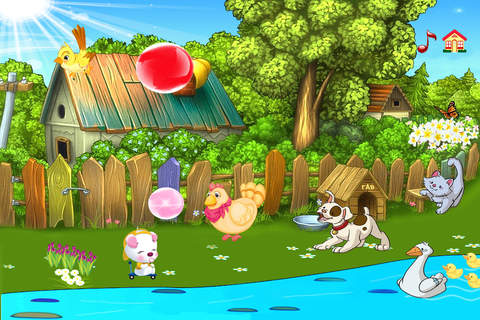 Bubble Farm: kid farm game of funny animal sounds screenshot 3