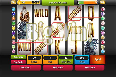 "A+" Zeus Titan Slots Machine : Free Vegas Big Win Casino of Fortune With Double Down Pokies screenshot 3