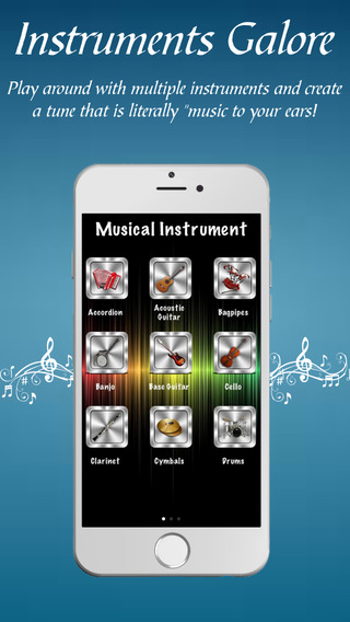 Instruments Galore Free - World of musical instruments with a touch of your fingertip