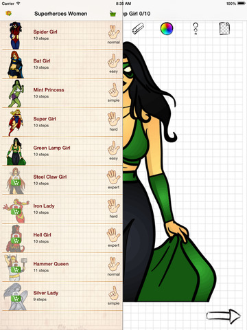 【免費旅遊App】Easy Draw : Female Superheroes-APP點子