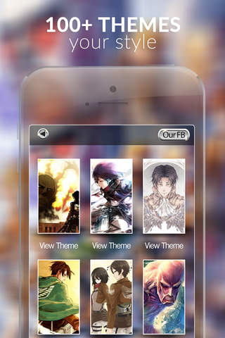 Anime Walls - HD Retina Wallpaper Themes and Backgrounds in Attack on Titan Edition Style screenshot 2