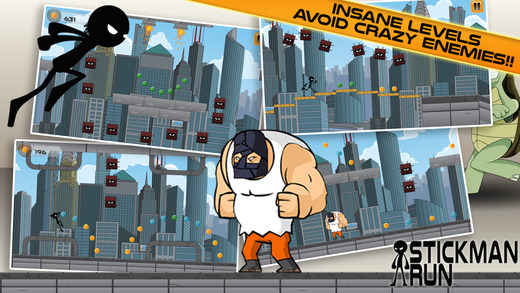 【免費遊戲App】StickMan Run: City Defence!-APP點子