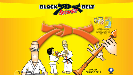 Black Belt Recorder Orange Lite