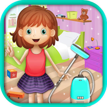 Messy Room Cleaning and Washing - Clean for fun with little girls games LOGO-APP點子