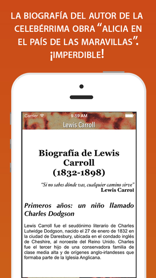 【免費書籍App】Lewis Carroll: Un escritor lúdico-APP點子