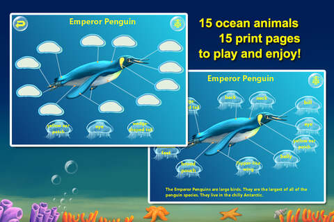 Amazing Ocean Animals- Educational Learning Apps for Kids Free! screenshot 2