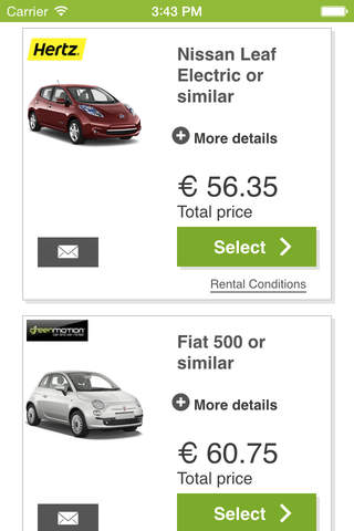 Cars Scanner - car rental screenshot 4
