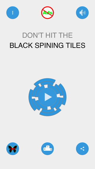 Crazy Spinning Wheel Tiles - Don't hit the black color