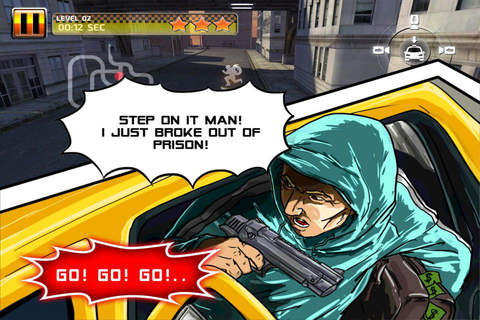 3D Gangster Taxi Parking PRO - COPS vs Gangsters eXtreme Drift Version screenshot 2
