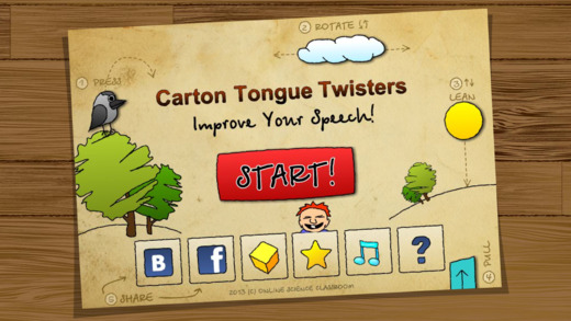Cartoon Tongue Twisters. English language. FREE