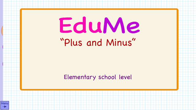 EduMe - Plus and Minus