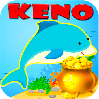 Keno Free Dolphin Fairy Tap Casino Bonus - Free Keno Multi Classic Saga Aquarium Mega Lucky Keno Game Bingo Eggs Edition HD LOGO-APP點子