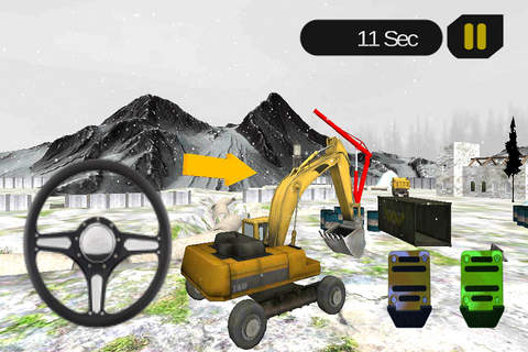 Snow Heavy Excavator Simulator screenshot 2