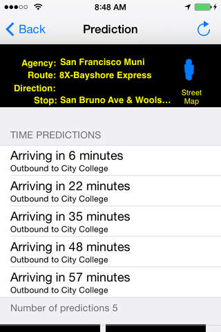 San Francisco Muni Instant Bus Finder + Street View + Nearest Coffee Shop + Share Bus Map screenshot 4