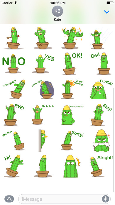 Yellow Capped Cactus's stickers screenshot 2