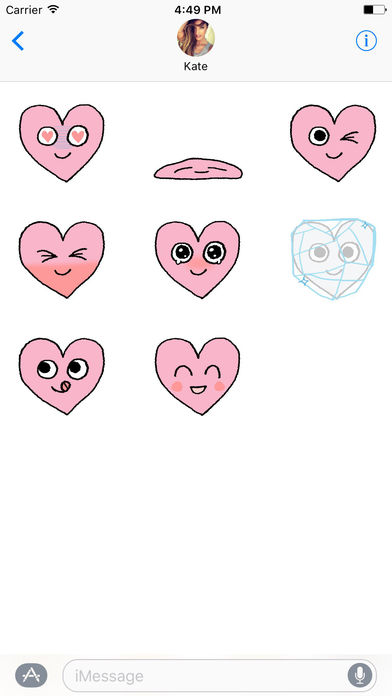 Lovely Heart Smiley ANIMATED Stickers For V Day screenshot 4