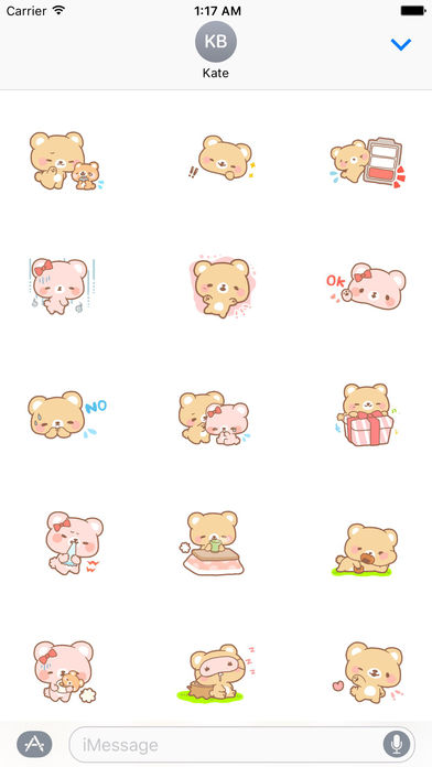 Love Of Cute Bears Sticker screenshot 2