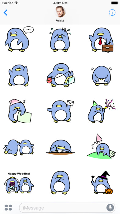 Mr & Mrs Penguin Stickers screenshot 2