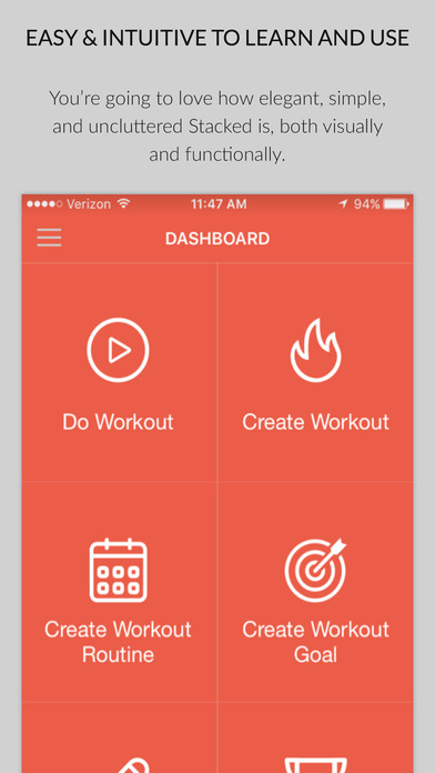 Stacked - Workout Tracker for screenshot 2
