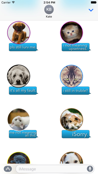 iSorry: a·PAW·logy Stickers screenshot 3